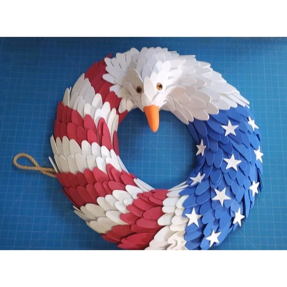 American Eagle Wreath, Front Door Decoration